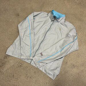 Grey North Face Windbreaker Jacket Shell